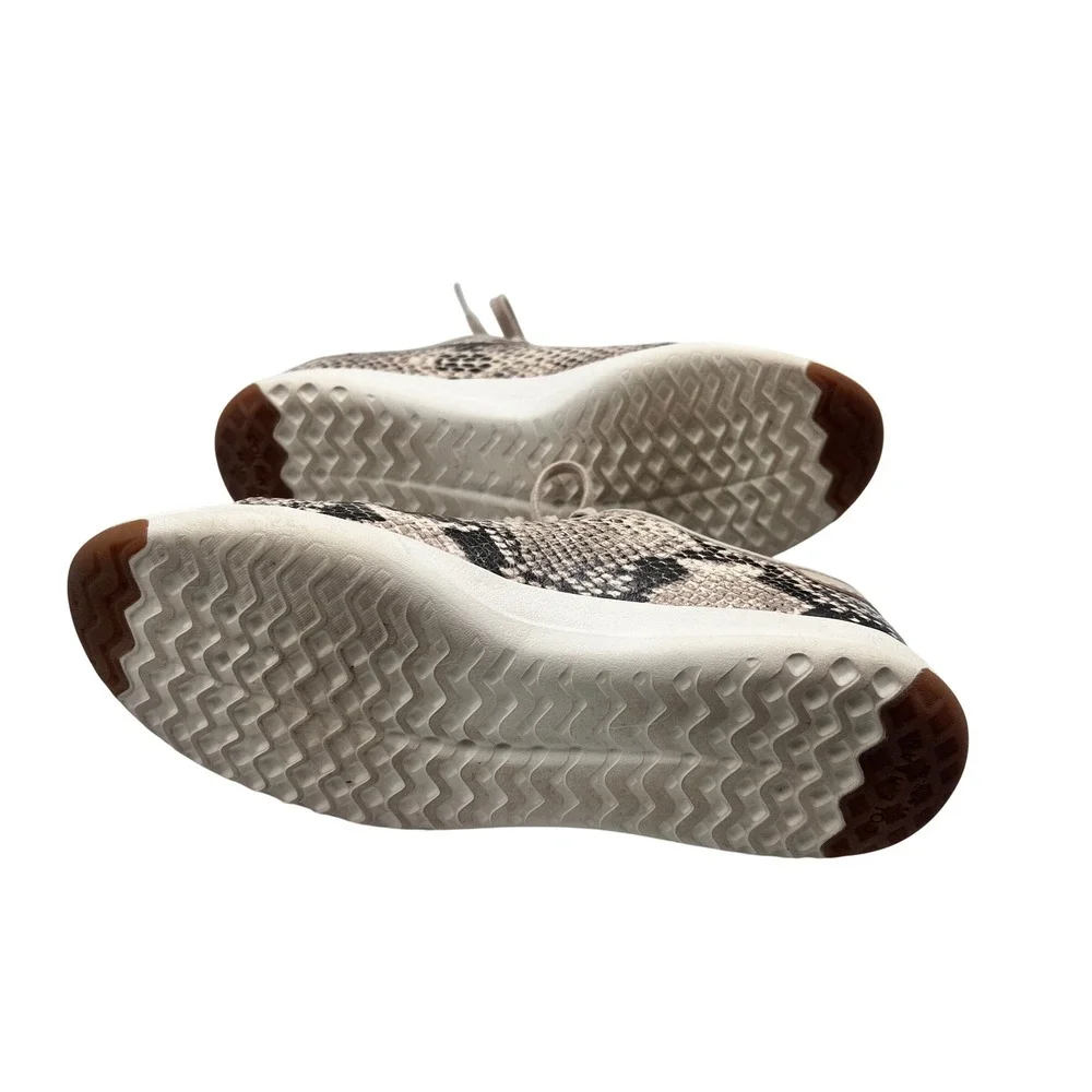 Cole Haan Sneakers Women 8.5 Grey Excellent Snakeskin GrandPro Rally Low Top